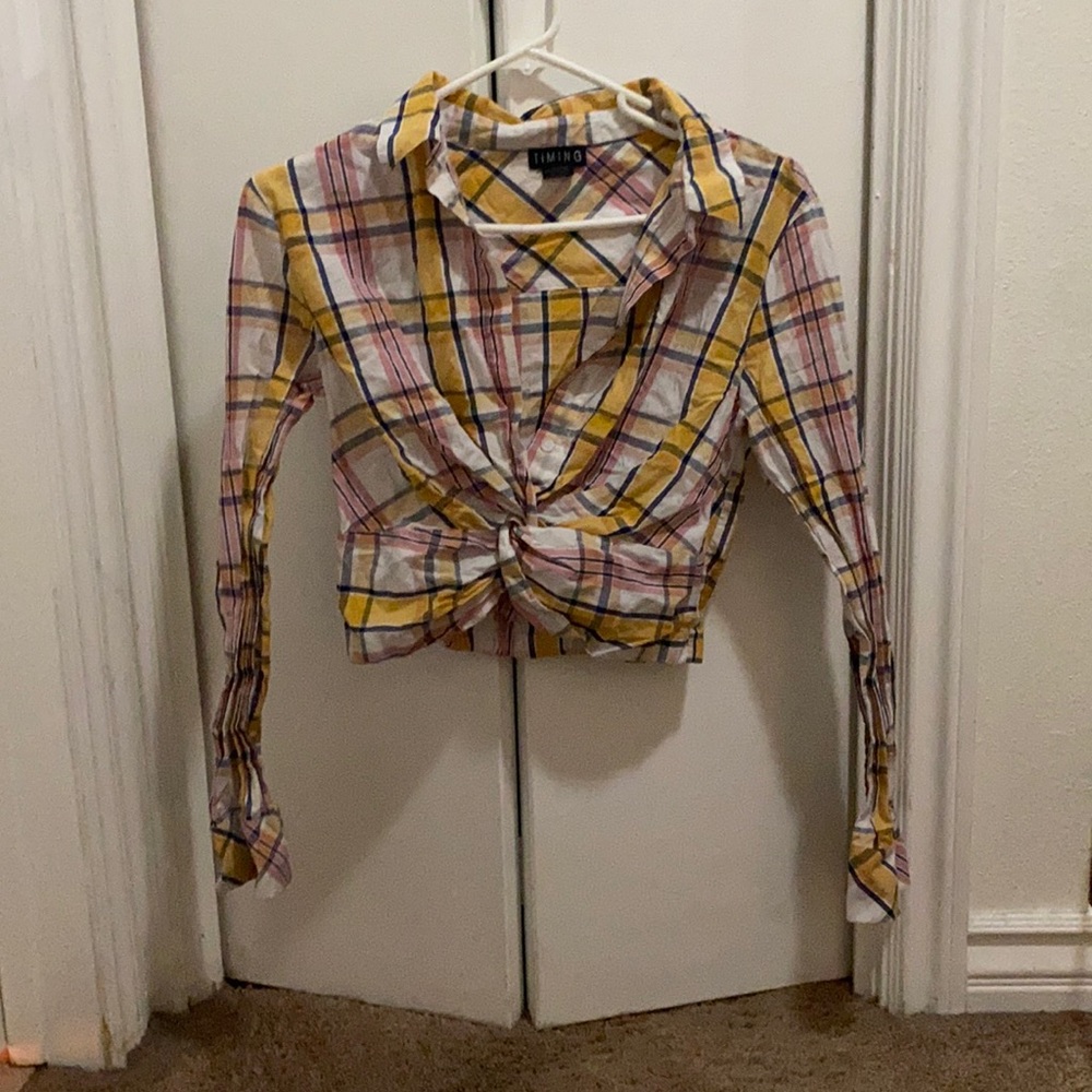 Timing button up shirt